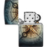Зажигалка Zippo Compass Ghost, чёрная, зелёное свечение (48562)